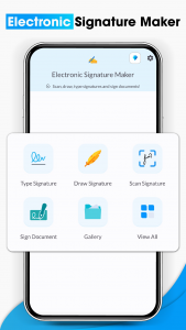 اسکرین شات برنامه Electronic Signature Maker 1