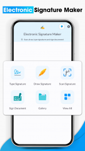 اسکرین شات 1 برنامه Electronic Signature Maker