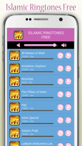 اسکرین شات برنامه Islamic Ringtones Free 3