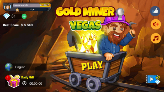 اسکرین شات بازی Gold Miner Vegas 1