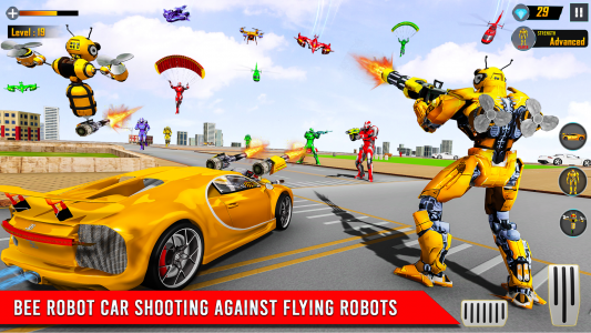 اسکرین شات بازی Bee Robot Car Game: Robot Game 3