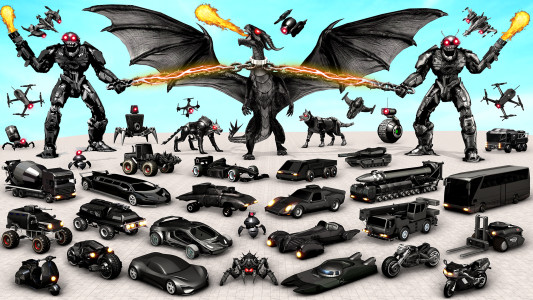 اسکرین شات 1 بازی Bee Robot Car Transform Games