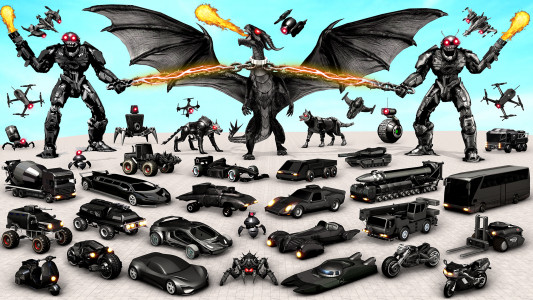 اسکرین شات 1 بازی Bee Robot Car Transform Games