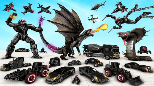 اسکرین شات 2 بازی Bee Robot Car Transform Games