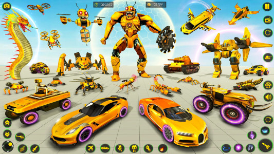 اسکرین شات 3 بازی Bee Robot Car Transform Games