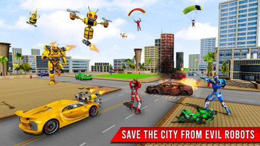 اسکرین شات بازی Bee Robot Car Game: Robot Game 6