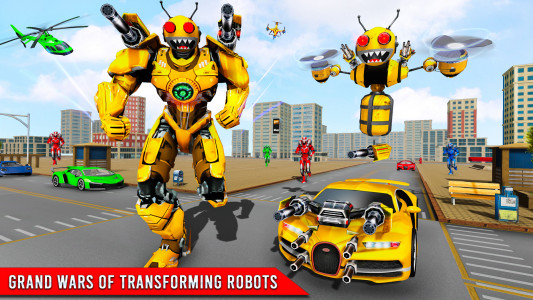 اسکرین شات بازی Bee Robot Car Game: Robot Game 4