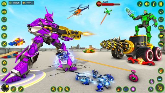 اسکرین شات 5 برنامه Bull Robot Car Game:Robot Game