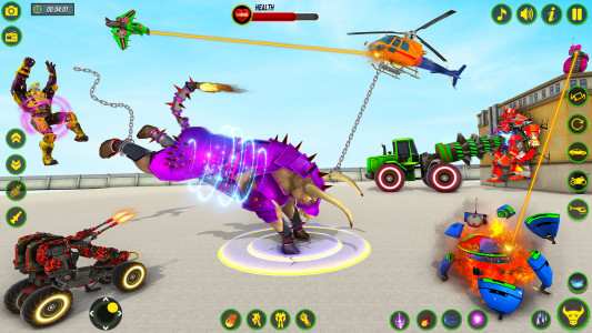 اسکرین شات 4 برنامه Bull Robot Car Game:Robot Game