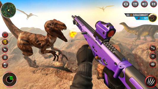 اسکرین شات برنامه Real Dino Hunter: Dino Game 3d 3