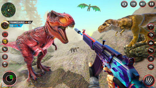 اسکرین شات برنامه Real Dino Hunter: Dino Game 3d 1