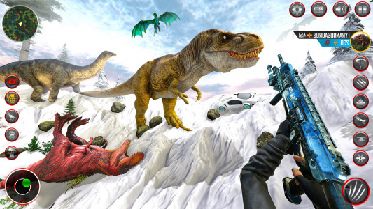 اسکرین شات برنامه Real Dino Hunter: Dino Game 3d 4