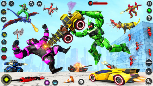 اسکرین شات 4 بازی Dino Robot - Car Robot Games
