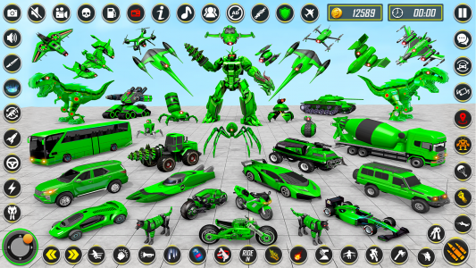 اسکرین شات بازی Dino Robot - Car Robot Games 1