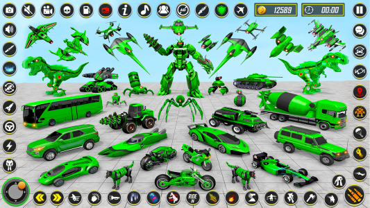 اسکرین شات 1 بازی Dino Robot - Car Robot Games