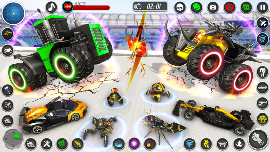 اسکرین شات بازی Multi Animal Robot Car Games 6