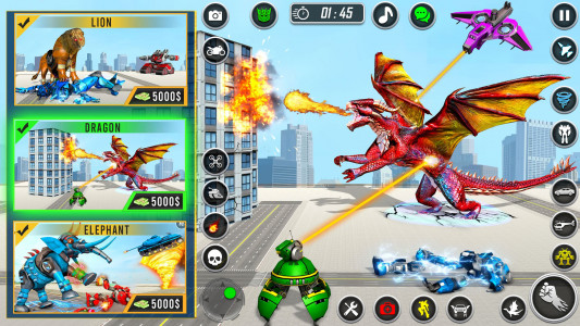 اسکرین شات 5 بازی Multi Animal Robot Car Games