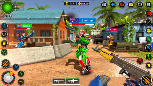 اسکرین شات 2 برنامه Counter terrorist robot game