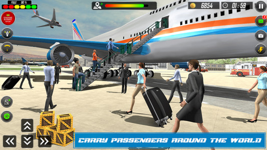 اسکرین شات بازی Real Plane Landing Simulator 5