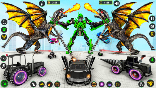 اسکرین شات 1 بازی Multi Robot Car Transform Game