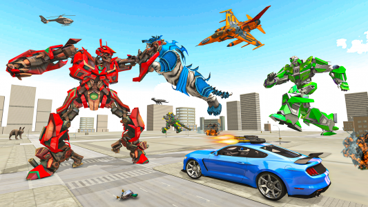 اسکرین شات بازی Police Tiger Robot Car Game 3d 8