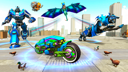 اسکرین شات بازی Police Tiger Robot Car Game 3d 4