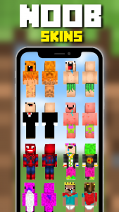 اسکرین شات برنامه Minecraft noob skin 4