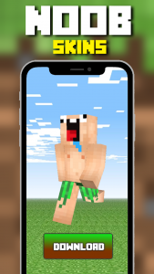 اسکرین شات برنامه Minecraft noob skin 3