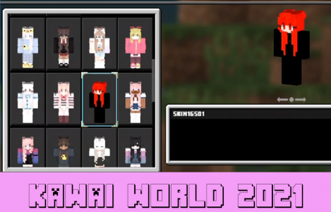 اسکرین شات برنامه kawaii world mcpe - master skin and mod 2021 5