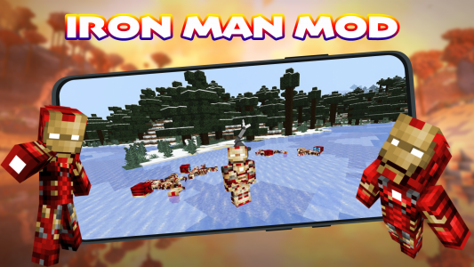 اسکرین شات 3 برنامه Iron Man Mod For Minecraft PE