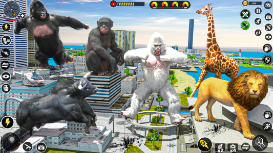 اسکرین شات برنامه Wild Gorilla Game: Smash City 3