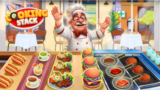اسکرین شات 4 بازی Cooking Stack: Restaurant Game