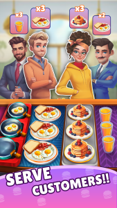 اسکرین شات 1 بازی Cooking Stack: Restaurant Game