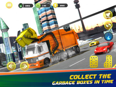 اسکرین شات برنامه Crazy Garbage Truck Simulator 2