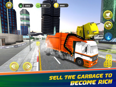اسکرین شات برنامه Crazy Garbage Truck Simulator 4