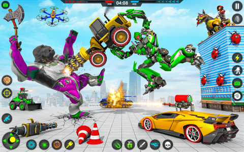 اسکرین شات 5 بازی Multi Robot Car Transform Game