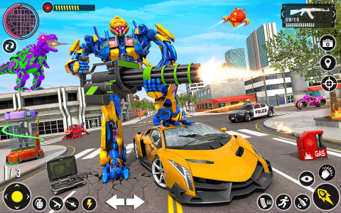 اسکرین شات 1 بازی Multi Robot Car Transform Game
