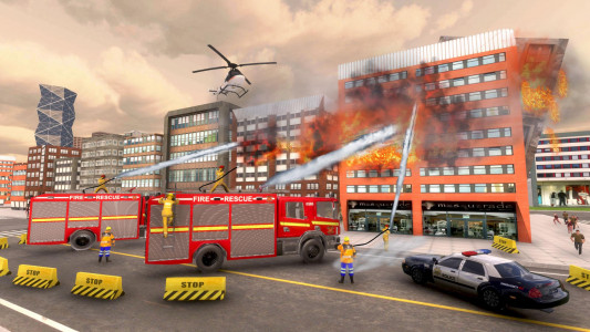 اسکرین شات بازی 911 Fire Rescue Truck Driver Simulator 2020 2