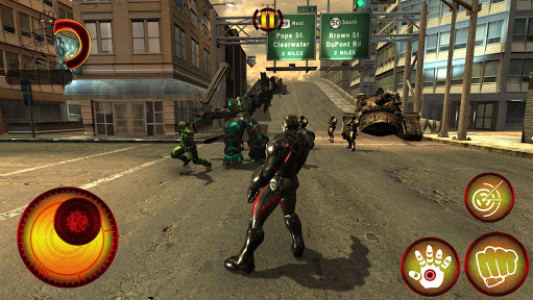 اسکرین شات بازی Ultimate Superhero Flying Iron City Rescue Mission 4