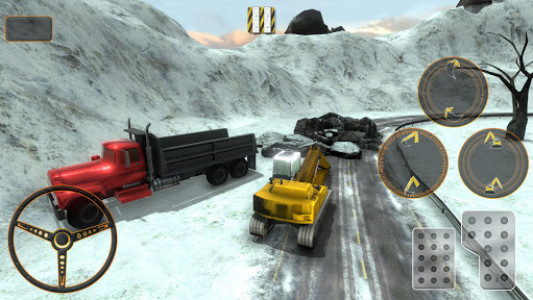 اسکرین شات بازی Heavy Snow Excavator Crane Simulator 2018 4