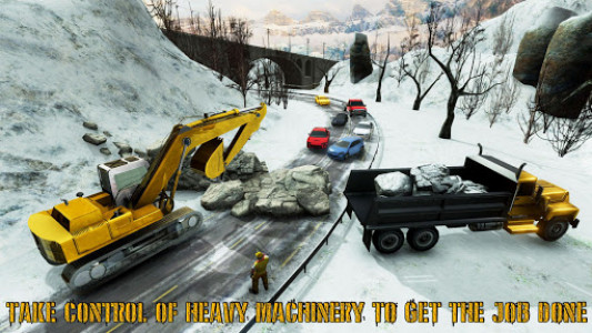 اسکرین شات بازی Heavy Snow Excavator Crane Simulator 2018 1