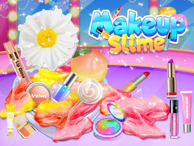 اسکرین شات بازی Makeup Slime - Fluffy Rainbow Slime Simulator 1