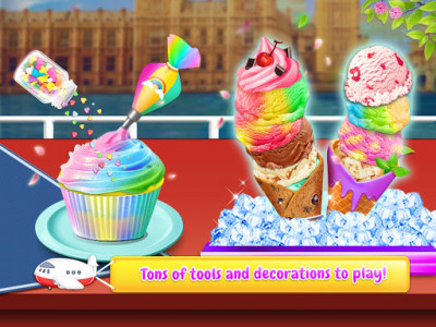 اسکرین شات بازی Rainbow Unicorn Ice Cream Food Maker Cooking Games 6