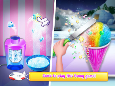 اسکرین شات بازی Rainbow Unicorn Ice Cream Food Maker Cooking Games 3