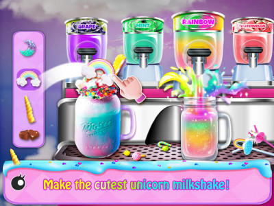 اسکرین شات بازی Rainbow Unicorn Foods & Desserts: Cooking Games 6