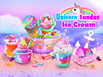 اسکرین شات بازی Unicorn Ice Cream Sundae - Ice Desserts Maker 5
