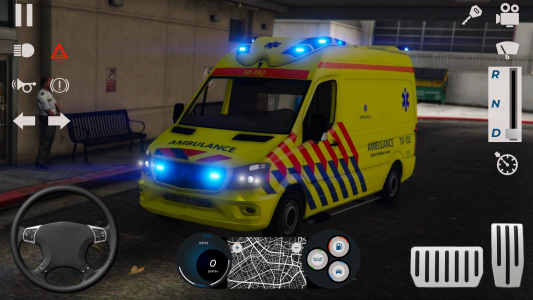 اسکرین شات بازی Ambulance simulator city car 2