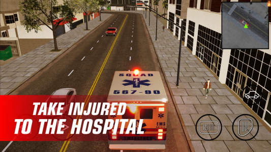 اسکرین شات بازی Ambulance simulator city car 8