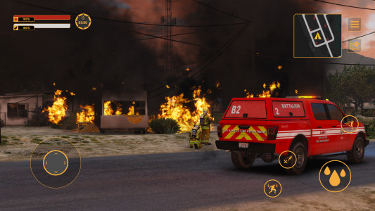 اسکرین شات بازی Fire Truck Driving Games 2022 6