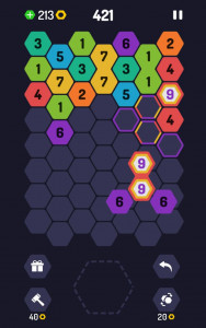 اسکرین شات بازی UP 9 Hexa Puzzle! Merge em all 6